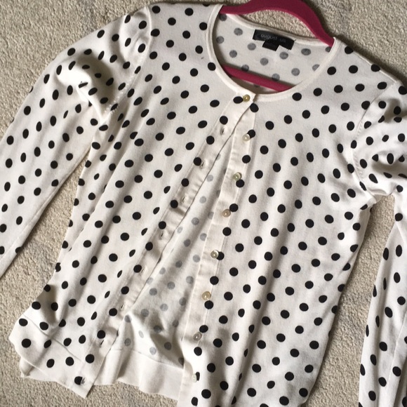 August silk polka dotted cardigan - Picture 3 of 3